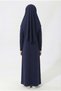Girl's Prayer Jersey Hijab Dress One Piece Full Length - 5