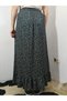 Elastic Waist Skirt, Ruffle Detailed Skirt, Wrinkled Fabric Skirt - 8