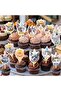 12-Piece Cat-Themed Cupcake Decoration Birthday Party Decor - 2