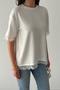 Women's Lace Detailed T-Shirt – Black Lace Back Stylish Blouse - 5