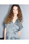 Shirt Relaxed Fit with Glossy Texture