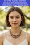 Zet Style Natura Mysteria – Natural Ethnic Patterned Wooden Bohemian Necklace |   Arcanum Natura Collection - 2