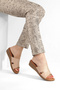 Artı&Jel-5005 Orthopedic Gel Women's Beige Slippers with Heel Spur Function - 4