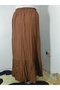 Elastic Waist 3-Layer Ruffled Viscose Fabric Skirt, Mevlana Long Cotton Skirt - 6