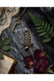 Bronze Women's Ring Antique Jewelry Margazite Stone Embroidered Drip Stone Leaf Model Adjustable Vintage - 4