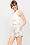 Chill Space Collection - Embroidered Women's Home Shorts - Sandy - 4