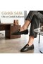 Women's Stylish Buckle Casual Shoes Black Beige Loafer Comfortable Ballet Flats Office and Daily Use - 7