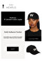Women's White W Embroidered Black Luxury Sports Hat-Phenomenon Selection - 4