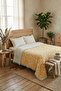 5 Layers Filled Muslin Double Bedspread 220X240 cm 100% Cotton Double-Sided Pique Sofa Cover - 5