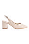 Women's Leather Open-Back Heeled Shoes 3107 Ten - 2
