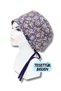 Hijab Size 3-Piece Pastel Bone Gray Single Color Gray Snap Fastener Purple Snap Fastener Flowers Surgical Bone Cap - 4