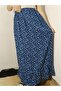 Viscose Fabric Skirt with Elastic Waist and Single Layer Ruffles at the Bottom, 100% Cotton, Size 36-44