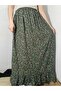 Viscose Fabric Skirt with Elastic Waist and Single Layer Ruffles at the Bottom, 100% Cotton, Size 36-44 - 4