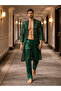 Men's Kimono Set – 3-Piece Lace Set (Bathrobe + Trousers + Shorts)