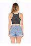 Women's Striped Berfin Fabric Strap Short Crop T-Shirt Summer Stretchy Lycra Fabric 100% Cotton - 5