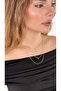 Ezme Pul Sıralı Three Row Chain Necklace - 3