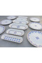Ottoman 6-Person 12-Piece Cake Breakfast Kayık Presentation Plate Set - 3