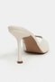 Rodi Beige Matte Pointed Toe Women's Thin Heeled Slippers - 8