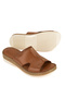 , Women's Genuine Leather Comfort Slippers 1611051Z704 Tan - 4