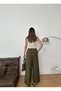New Season Linen Fabric Front Detail Bridged Buttoned Wide Leg Palazzo Pants - 4