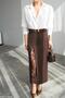 Lace Detailed Slit Long Skirt