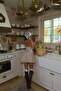 Beige Debra Striped Shirt Collar Linen Suit with Mini Skirt Ate-4690 - 5