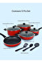 ACS12M 12Pcs Nonstick Cookware Set 10X Tough PFOA Free Induction Glass Lid 5 Pan 3 Spatula - 7