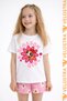 Girl's Cartoon Character Printed Oversize Comfortable Daily Use Combed Cotton T-Shirt