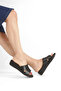 Artı&Jel-5005 Orthopedic Gel Women's Black Slippers with Heel Spur Function - 4