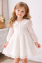 Girls' Baby Collar Lace-Up Evening Dress