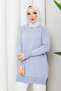 Women's Side Zipper Rayon Mercerized Knitwear Tunic - 5