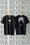 Göktürk Front and Back Printed Crew Neck Loose Fit 100% Cotton Unisex Tshirt