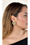 Circle Shaped Wavy Earrings - 3