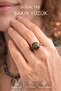Natural Unakite -Peace-Heart Stone Handcrafted Copper Ring - 2