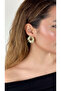 Circle Shaped Wavy Earrings - 4