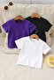 3-Piece Children's T-Shirt Set 100% Cotton Basic Unisex Comfortable Fit T-Shirt + Shorts Gift