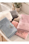 3D Embroidered Curly Hand Towel Set |   50X90 cm |   6 Pieces |   100% Cotton |   Daily, Dowry & Gift Items - 3