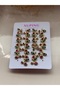 Juping Zircon Stone Cherry Figure Cicili Studded Girl's Earrings - 3