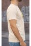 Men's Ascend Text and Mountain Print Beige T-Shirt 100% Cotton Streetwear Graphic - 3