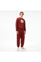Baskılı Erkek Bordo Sweatshirt - 3