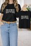 T-Shirt Mother Daughter Combination Oversize – Mother & Child Twin Printed T-Shirt (Single Price)
