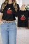 T-Shirt Mother Daughter Combination Oversize – Mother & Child Twin Printed T-Shirt (Single Price)