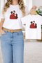 T-Shirt Mother Daughter Combination Oversize – Mother & Child Twin Printed T-Shirt (Single Price)