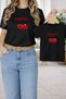 T-Shirt Mother Daughter Combination Oversize – Mother & Child Twin Printed T-Shirt (Single Price)