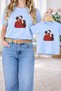 T-Shirt Mother Daughter Combination Oversize – Mother & Child Twin Printed T-Shirt (Single Price)