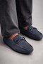 Men's Anthracite Suede Genuine Leather Lace-Up Driver Loafer Daily Casual Shoes - Glader - 5