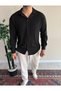 Textured Wrinkled Shirt Wide Cut Seasonal - 3