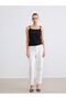 Lcw Everyday Black U-Neck Blouse with Buckle Detail and Gathered Hem - 2