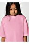 Girl's Oversize Basic T-Shirt 100% Cotton Daily Comfortable Fit T-Shirt - 3