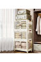 3-Tier Plastic Storage Cabinet with Double Doors with Wheels for Home & Kitchen (53x32x88 cm)